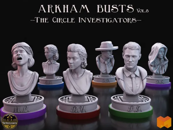 Bustes d'Investigateurs Lovecraftiens Vol. 8 – Investigateurs du Cercle Brisé