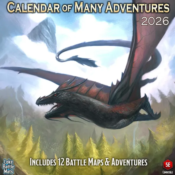 Calendar Of Many Adventures 2026
