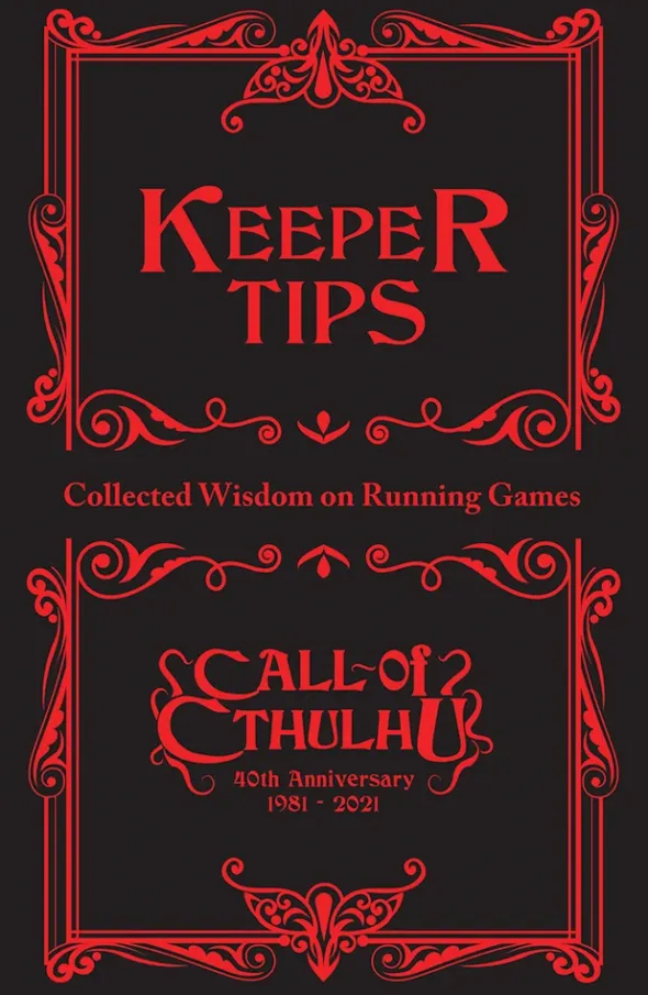 Call of Cthulhu 7th Ed - Keepers Tips - Leatherette, Black