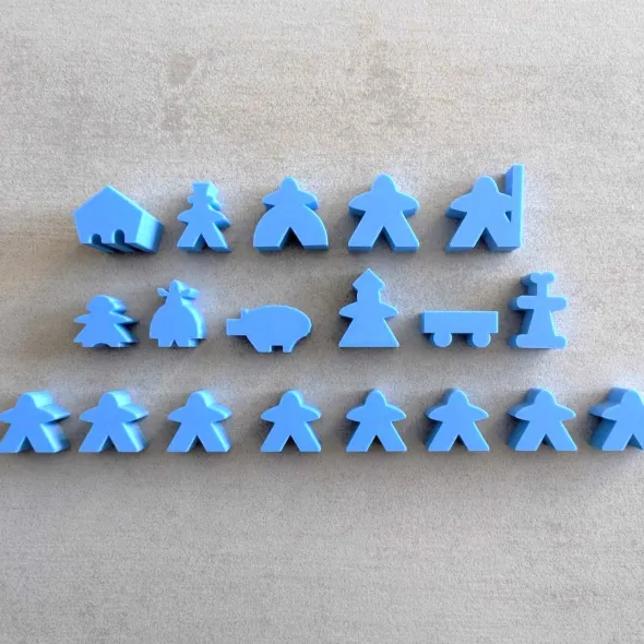Carcassonne - Set de 19 Meeples et Extension