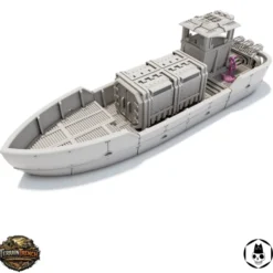 Cargo Ship with Containers - Wargame Vehicle