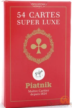 54 Cartes Etui Carton - Rouge