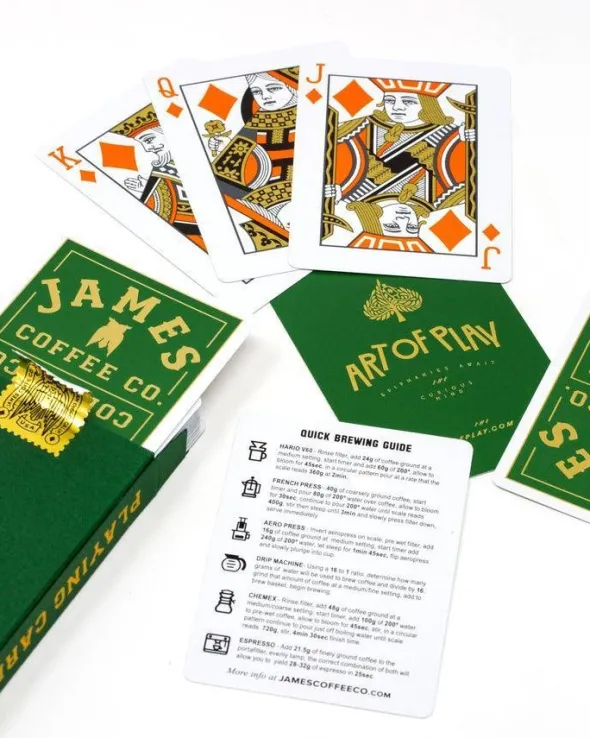 Cartes à jouer Art of Play - James Coffee