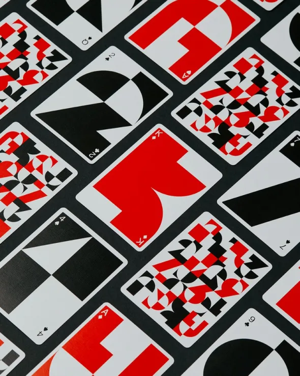 Cartes à jouer Art of Play - Just Type: Edition 1