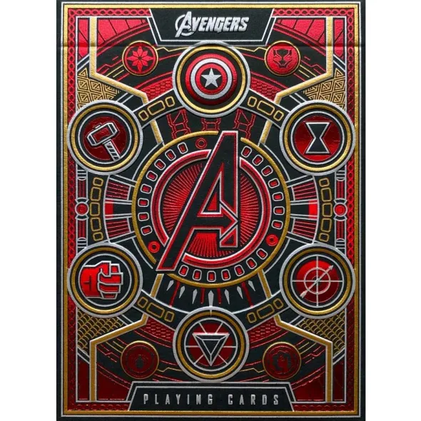 Cartes à jouer Theory11 - Avengers - Edition Rouge