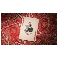 Cartes à jouer Theory11 - Obey Rouge
