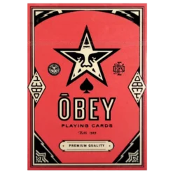 Cartes à jouer Theory11 - Obey Rouge