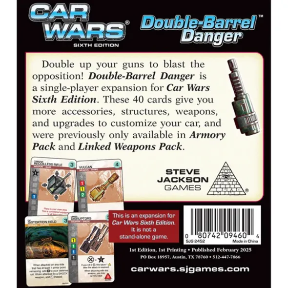 Car Wars: Double-Barrel Danger