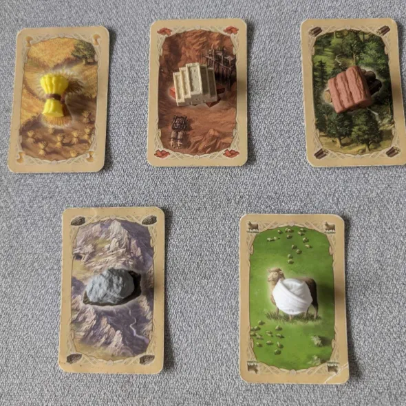 Catan - 5/6 joueurs Jetons de ressource 3D