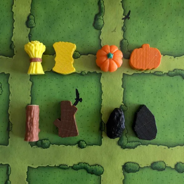 Caverna - Jetons de ressource 3D