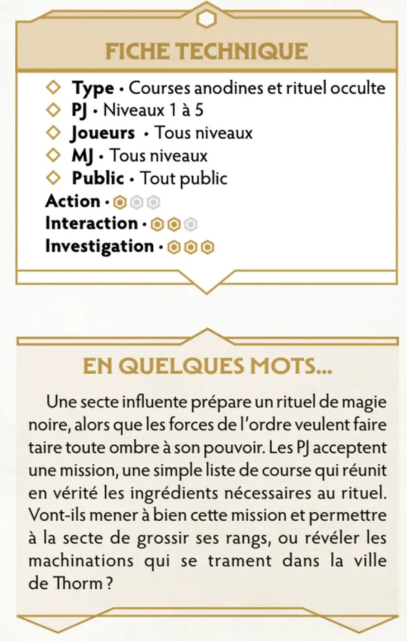Chroniques Oubliées Fantasy 2e édition - La Liste Noire