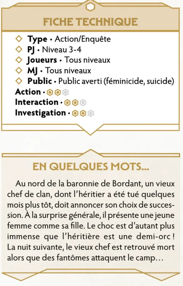 Chroniques Oubliées Fantasy 2e édition - L'Honneur des Clans