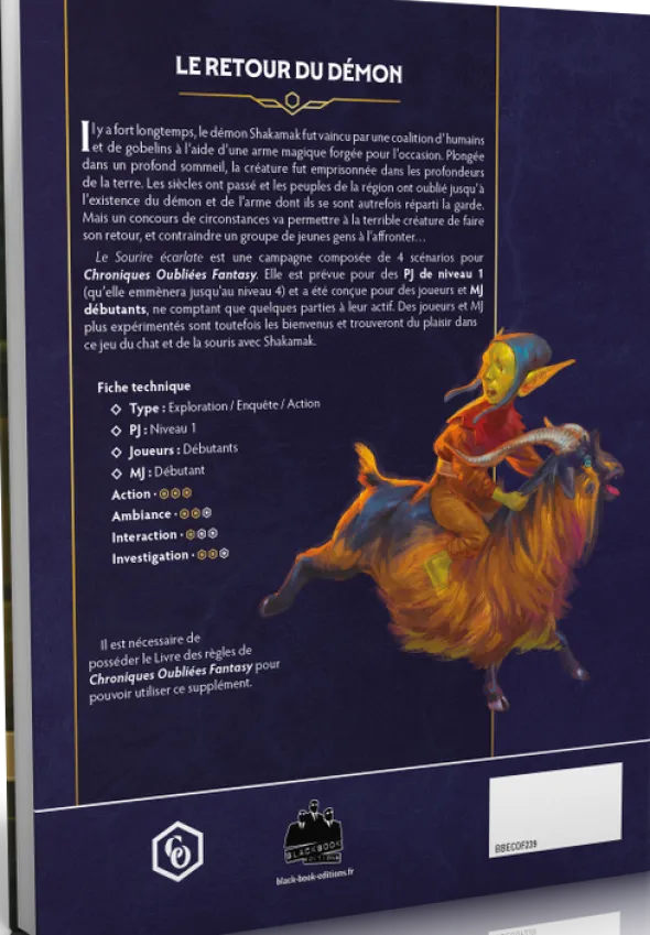 Chroniques Oubliées Fantasy 2e édition - Le Sourire Ecarlate