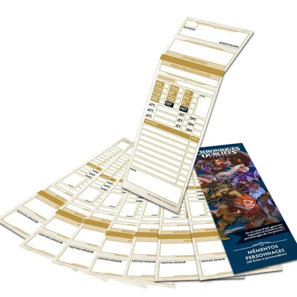 Chroniques Oubliées Fantasy 2e édition - Mémentos de Personnages