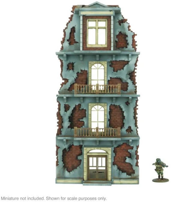 City in Ruins - 4 Storey Building Facade