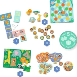 Coffret 5 Jeux - Animaux sauvages