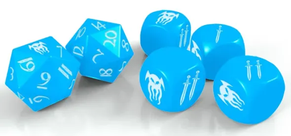 Cohors Cthulhu - Atlantean Crystal Dice Pack