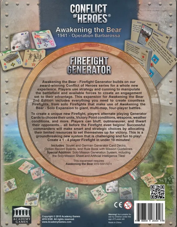 Conflict of Heroes - Awakening Bear - Firefight Generator