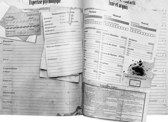 Crimes - Dossiers de personnages