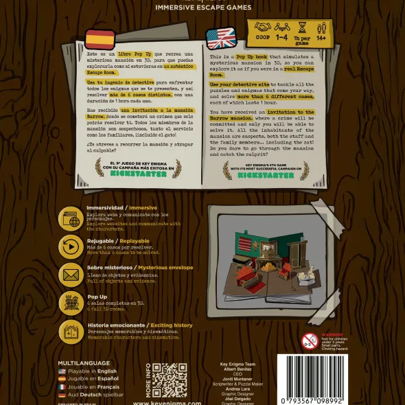 Crime Unfolds: Pop-Up Escape Book 3D