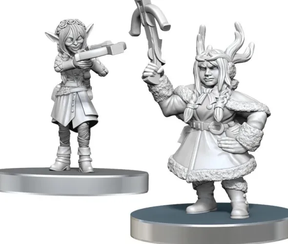 Critical Role Unpainted Miniatures: Veth Brenatto & Nott the Brave