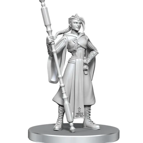 Critical Role Unpainted Miniatures: Beauregard Lionett & Caleb Widogast
