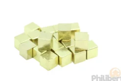 20 Cubes 8x8x8 mm Métalliques