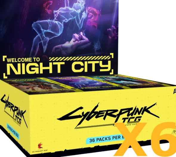Cyberpunk JCC: Welcome To Night City - Lot de 6 Displays de 24 Boosters