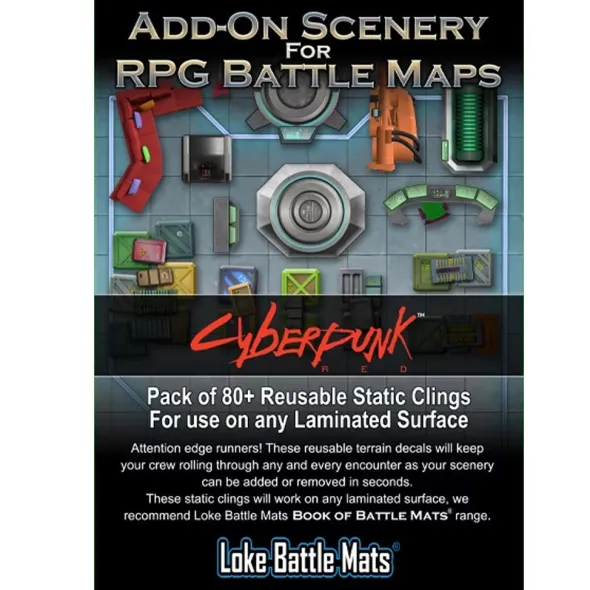 Cyberpunk Red - Add On Scenery For RPG Battle Maps