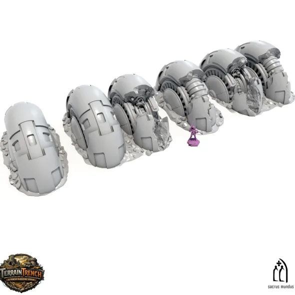 Damaged Generators - Wargame Terrain