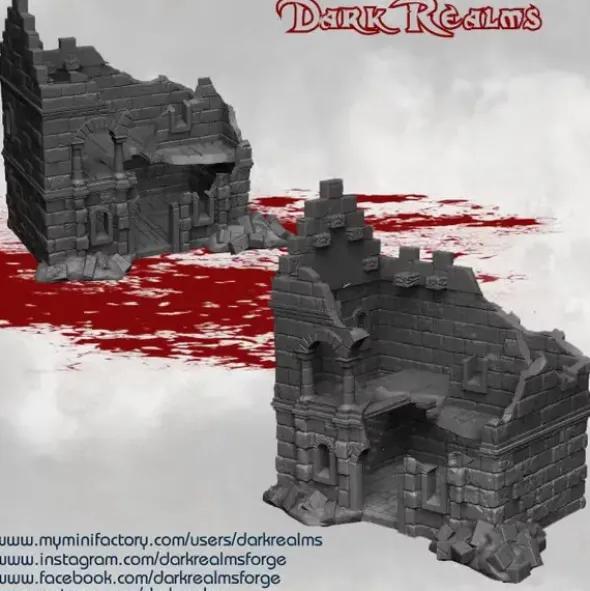 Dark Realms - Arkenfel - Maison 1 en ruines