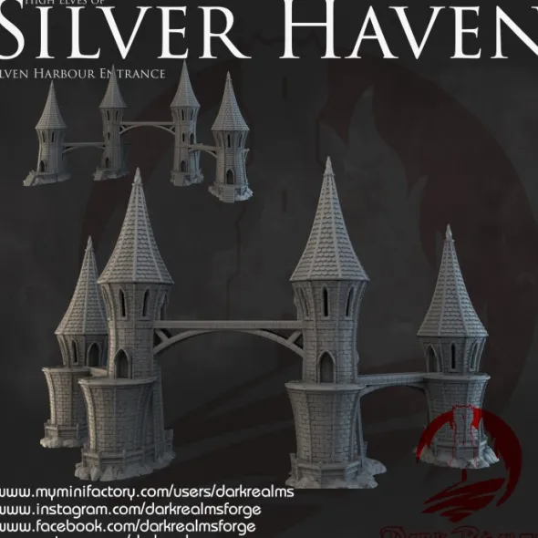 Dark Realms - Silver Haven - Entrée du port haut elfe