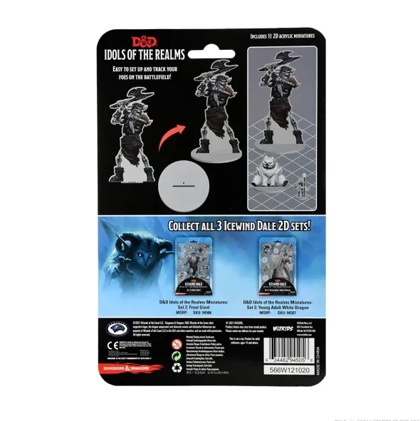 D&D - Icewind Dale: Rime of the Frostmaiden 2D Minis - Frost Giant Skeleton