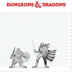 D&D Nolzur's Marvelous Miniatures: Dwarf Fighter & Orc Paladin