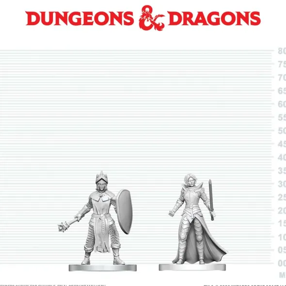 D&D Nolzur's Marvelous Miniatures: Black Gauntlet & Zhentilar Paladin of Bane