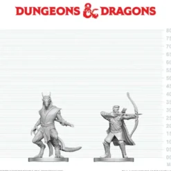 D&D Nolzur's Marvelous Miniatures: Elf Ranger & Dragonborn Monk
