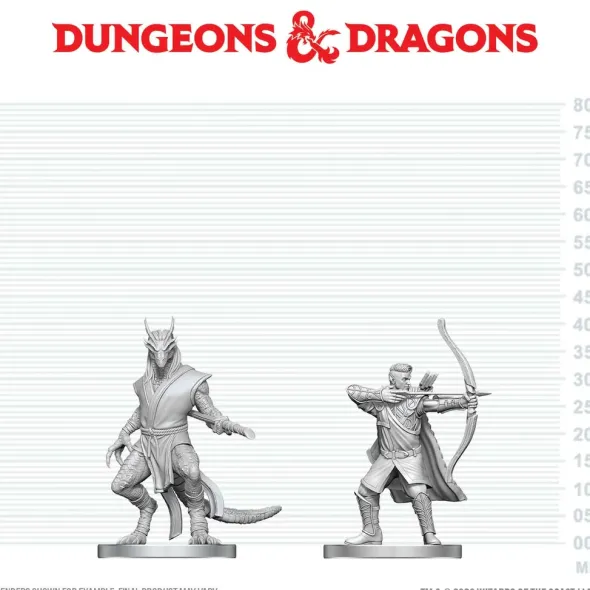 D&D Nolzur's Marvelous Miniatures: Elf Ranger & Dragonborn Monk