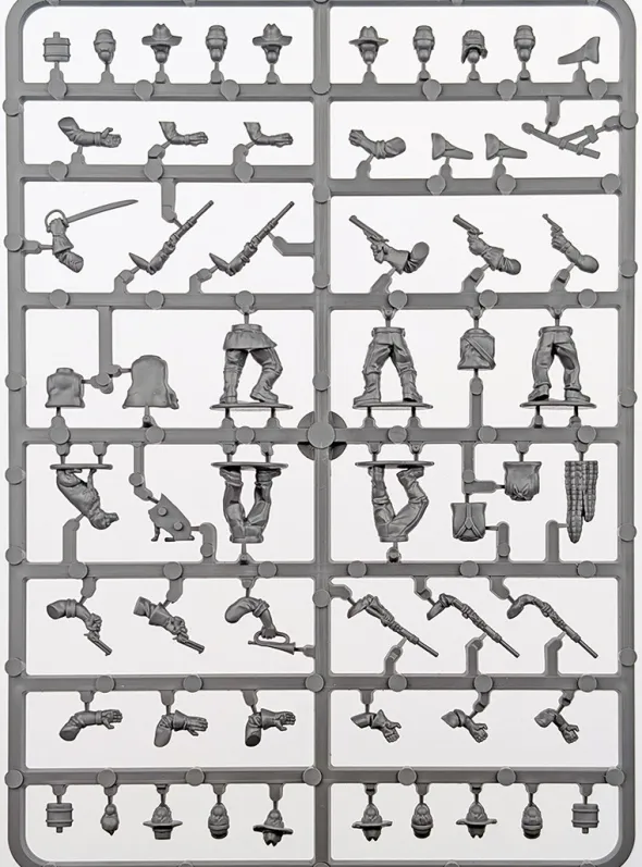 Dead Man's Hand - US Cavalry/Buffalo Soldiers Plastic Box Set