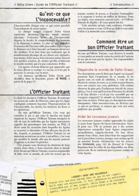 Delta Green - Guide de l'Officier Traitant