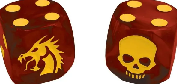Dice Bag: Red Dice Dragon