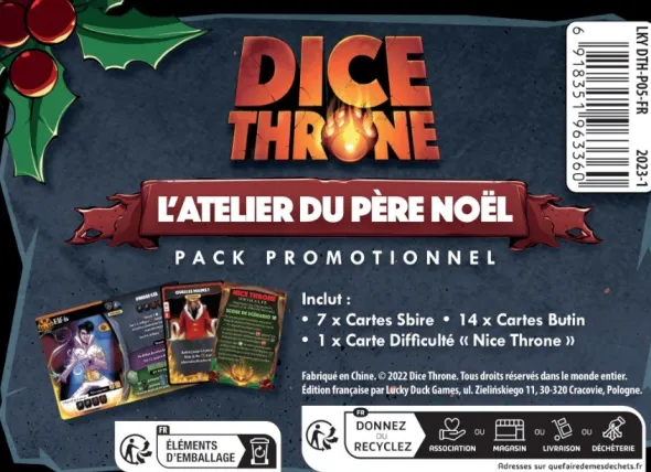 Dice Throne- L'Atelier du Père Noël - Pack Promotionnel