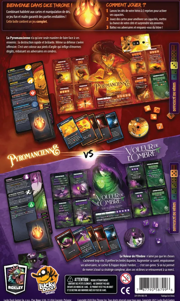 Dice Throne - Pyromancienne VS Voleur de l’Ombre