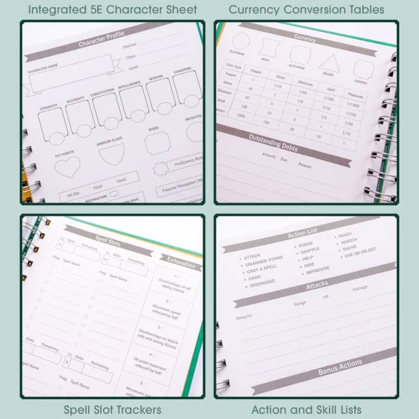 DnD Character Quest Notebook
