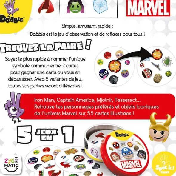 Dobble Marvel Emoji