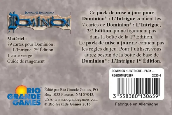 Dominion - L'Intrigue - Pack de mise à jour