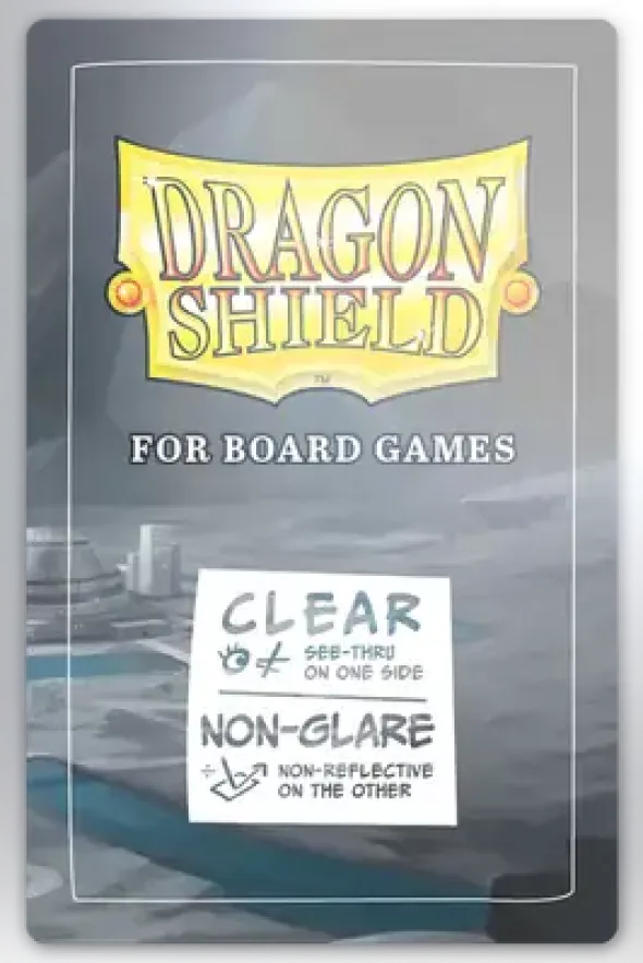 100 Dragon Shield : Board Game Sleeves - American Standard 57x89mm