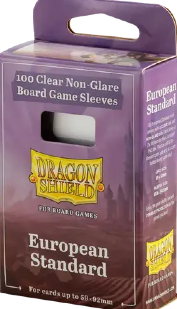 100 Dragon Shield : Board Game Sleeves - European Standard 59x92mm