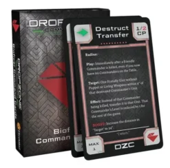 Dropzone Commander - Bioficer Command Cards