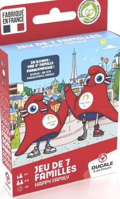 Ducale - Jeu De 7 Familles Mascottes - Jo Paris 2024