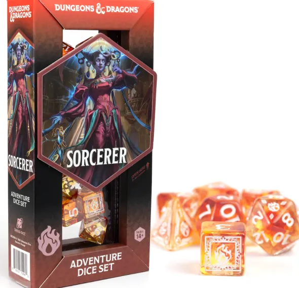 Dungeons & Dragons Adventure Dice - Sorcerer: Orange